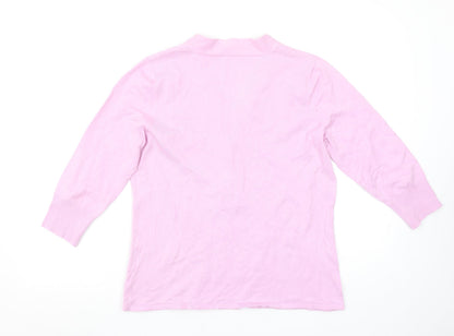 Womens UK Size 14 Betty Barclay Pink Pullover Jumper