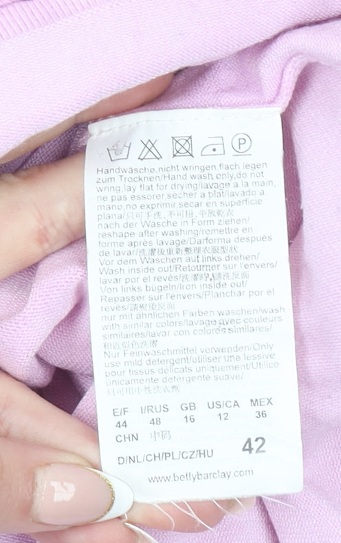 Womens UK Size 14 Betty Barclay Pink Pullover Jumper