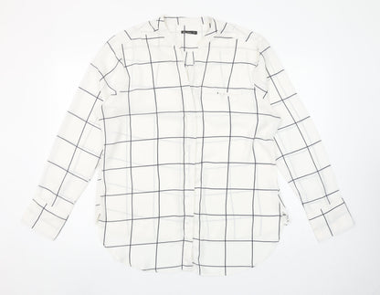 Womens UK Size 18 alk urban White Basic Button-Up