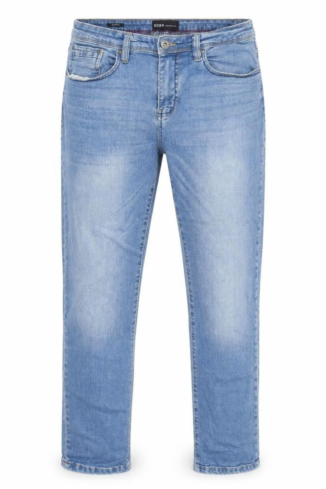 Mens UK Size L BORN Regular Fit Straight Blue Jeans