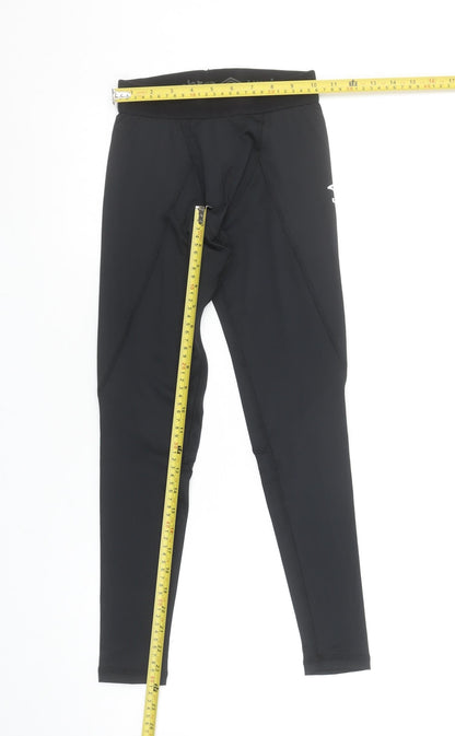 Umbro Unisex Kids Black Compression Leggings Size 146 Slim Fit Activewear