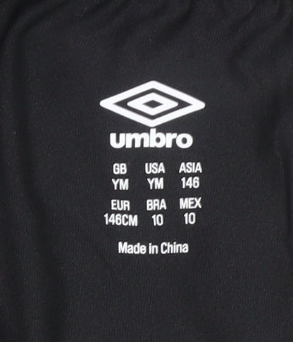 Umbro Unisex Kids Black Compression Leggings Size 146 Slim Fit Activewear