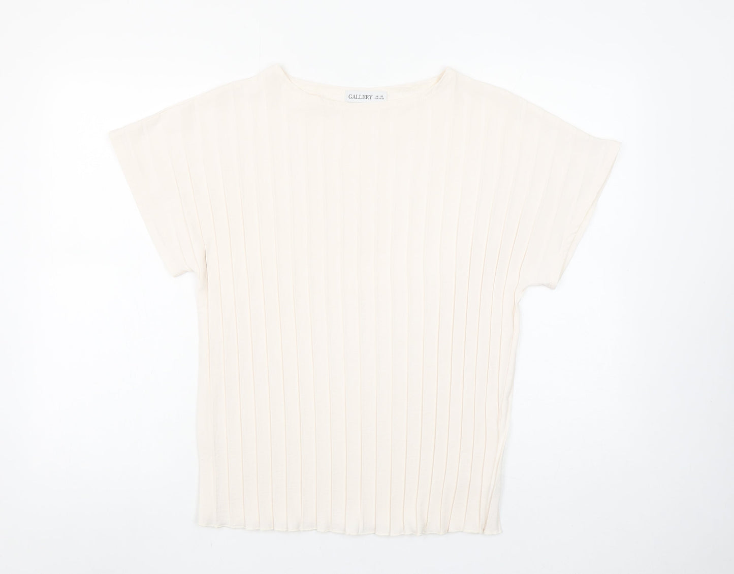Womens UK Size XS Gallery Ivory Basic Blouse