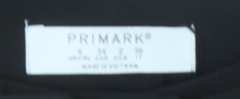 Primark Womens Black Paperbag Tapered Trousers Size 6