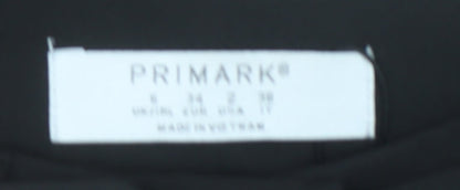 Primark Womens Black Paperbag Tapered Trousers Size 6