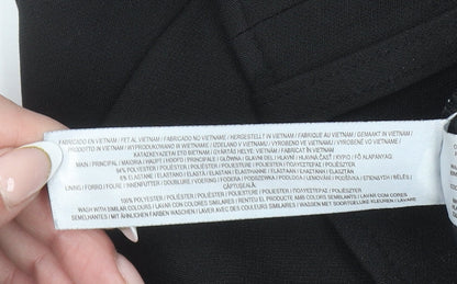 Primark Womens Black Paperbag Tapered Trousers Size 6