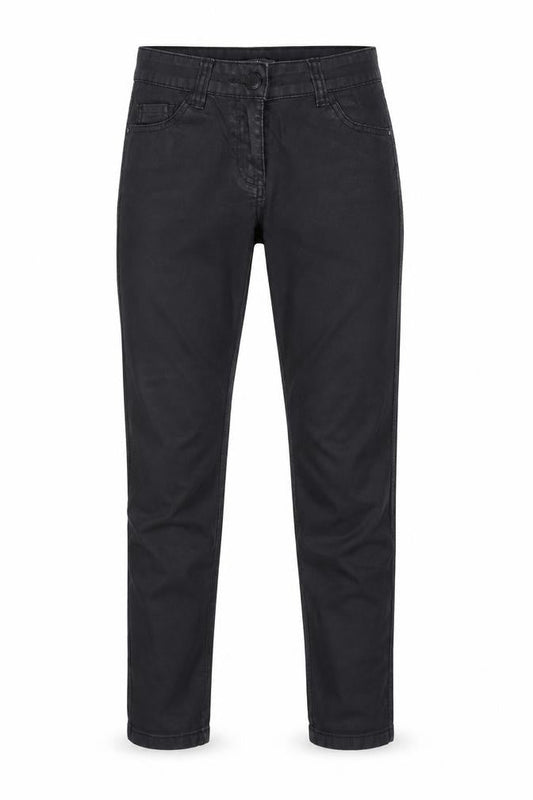 Womens UK Size 10 F&F Slim Fit Casual Workwear Black Trousers