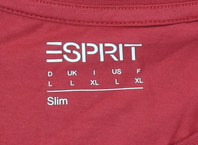 Mens UK Size L Esprit Red  T-Shirt