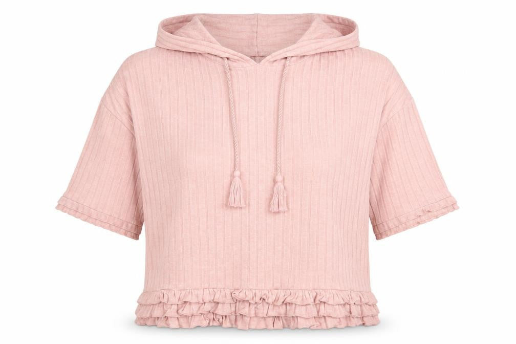 Womens UK Size S River Island Pink Pullover Hoodie