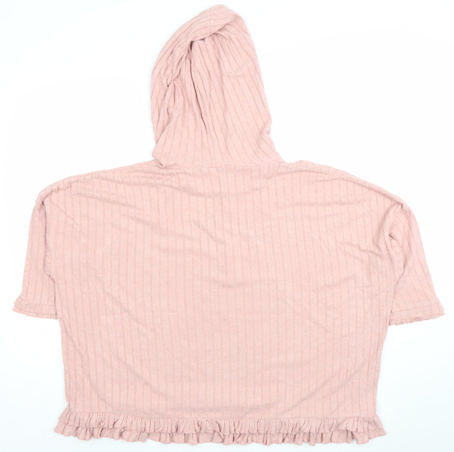 Womens UK Size S River Island Pink Pullover Hoodie