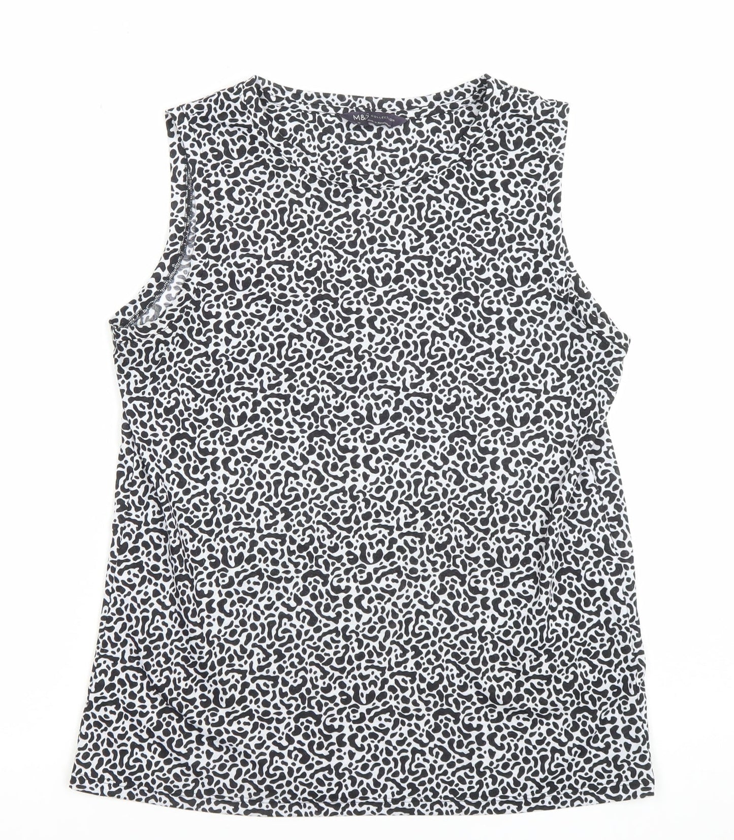 Womens UK Size 10 Marks and Spencer Black Basic Tank