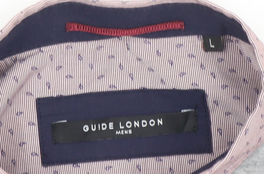Mens UK Size L Guide London Cotton Blend Polo Shirt