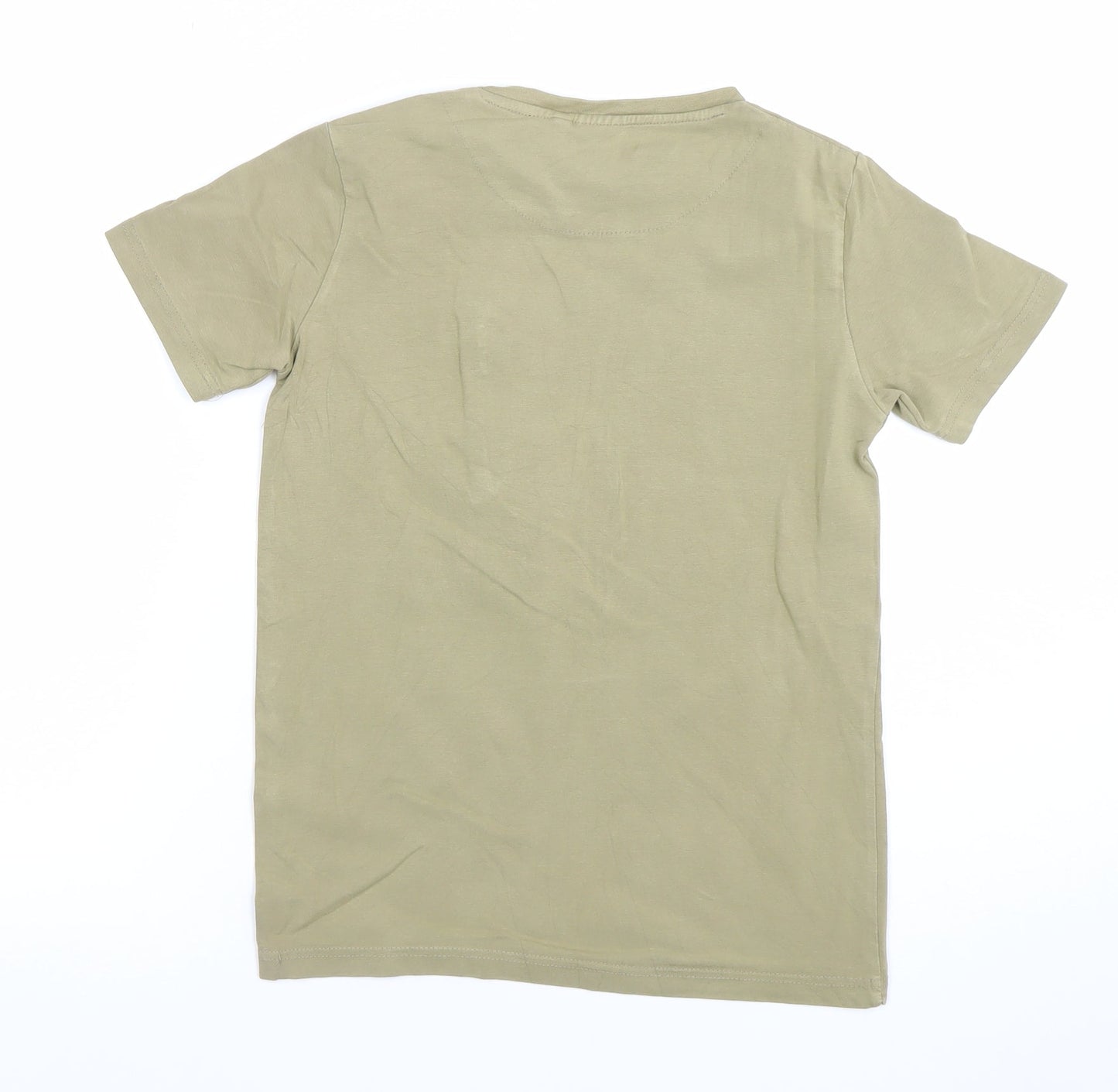 Boys UK Size S Holyfield Beige Basic T-Shirt