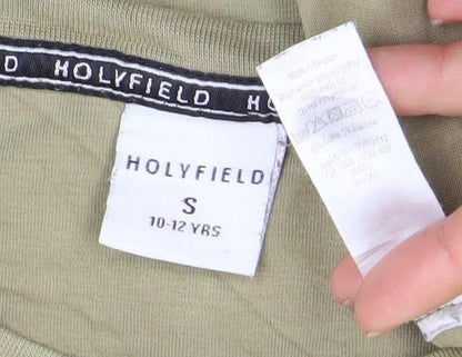 Boys UK Size S Holyfield Beige Basic T-Shirt