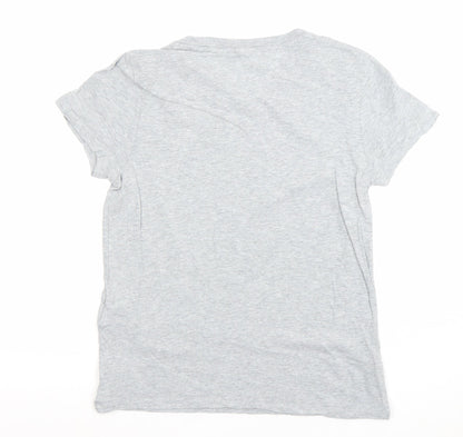 Levi's Women's Grey Basic Crew Neck Cotton T-Shirt Size S
