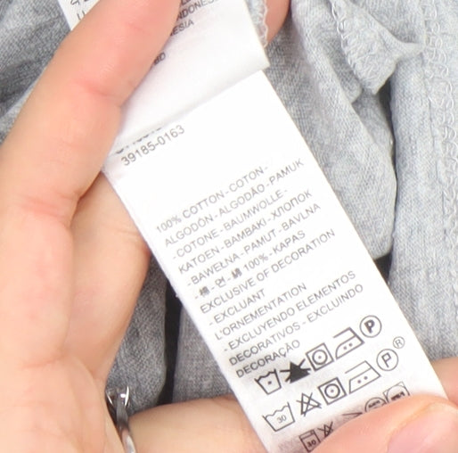 Levi's Women's Grey Basic Crew Neck Cotton T-Shirt Size S