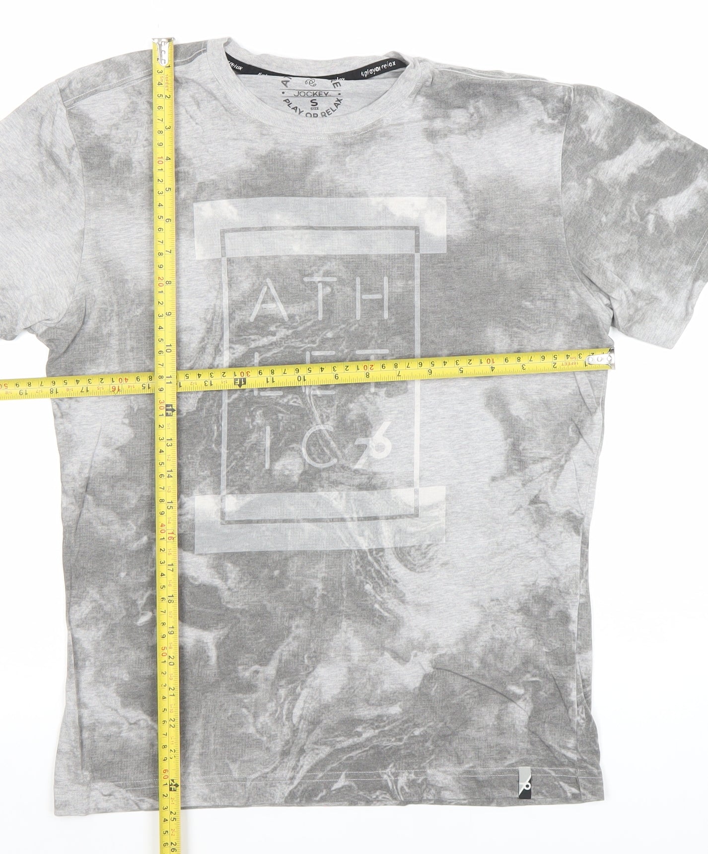 Mens UK Size S Jockey Grey  T-Shirt