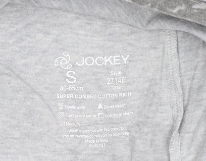 Mens UK Size S Jockey Grey  T-Shirt