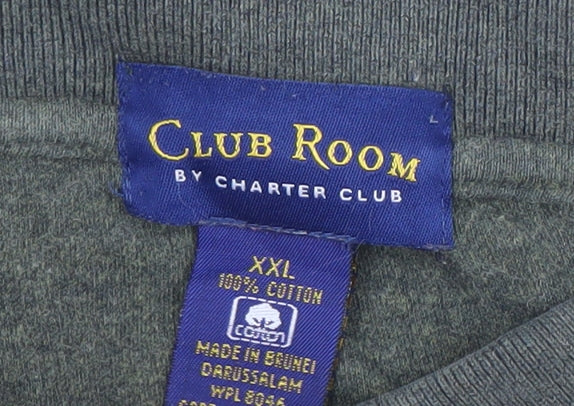 Mens UK Size 2XL Club Room 100% Cotton Polo Shirt