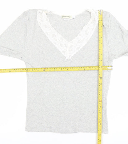 Womens UK Size XL Rowland's Grey Basic Blouse