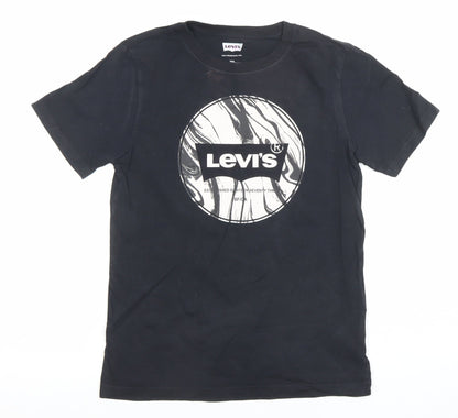 Boys UK Size 14 Years Levi's Black Basic T-Shirt