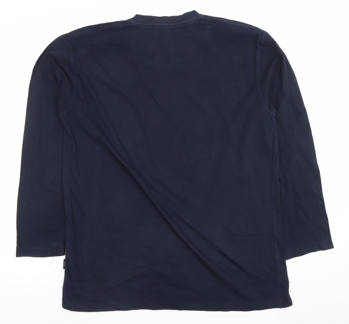 Originals Women's Blue Long Sleeve Cotton Basic T-Shirt M