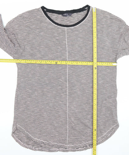 Womens UK Size 10 Marks and Spencer Black Basic T-Shirt