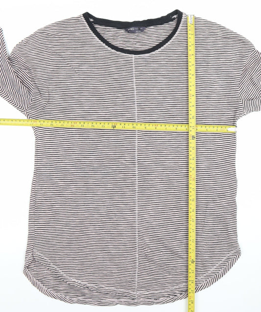 Womens UK Size 10 Marks and Spencer Black Basic T-Shirt