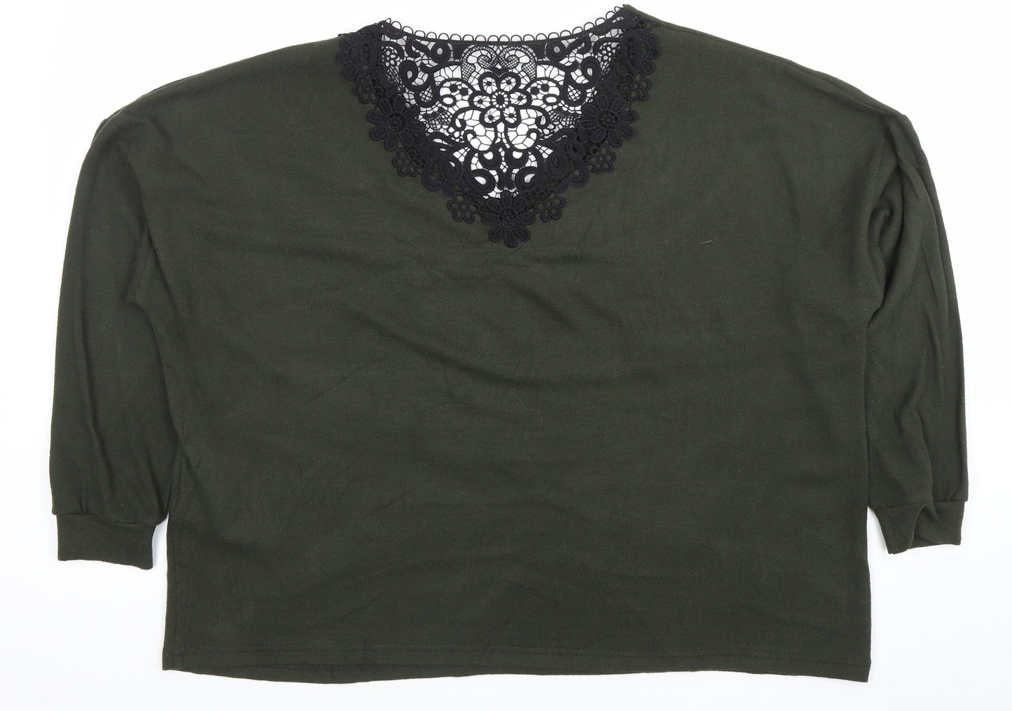 Womens UK Size 18 Dorothy Perkins Green Tunic Blouse