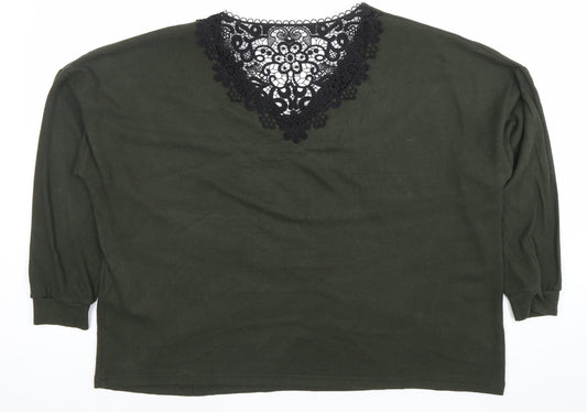 Womens UK Size 18 Dorothy Perkins Green Tunic Blouse