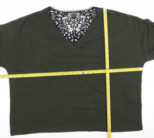 Womens UK Size 18 Dorothy Perkins Green Tunic Blouse
