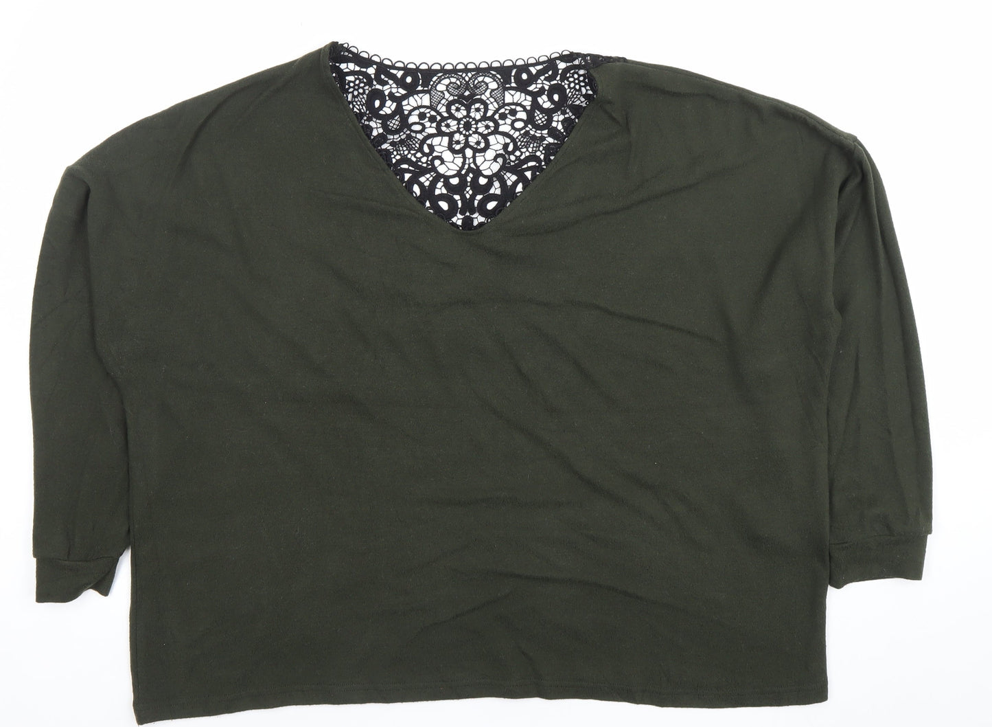 Womens UK Size 18 Dorothy Perkins Green Tunic Blouse