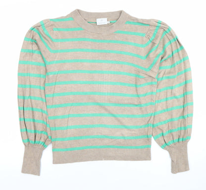 Womens UK Size XS Kaffe Beige Pullover Jumper