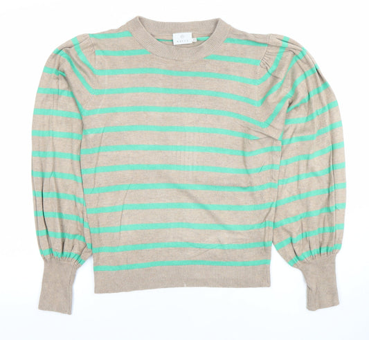 Womens UK Size XS Kaffe Beige Pullover Jumper