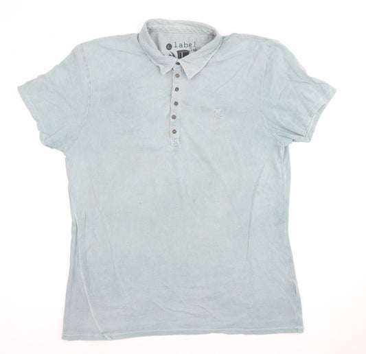 Mens UK Size XL Label Lab 100% Cotton Polo Shirt
