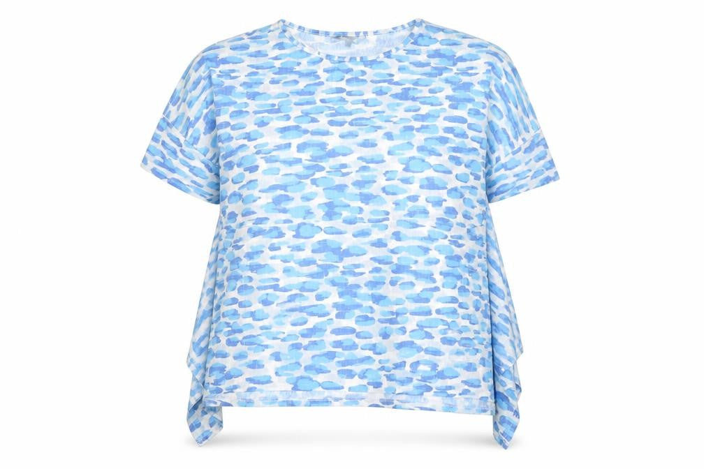 Womens UK Size XL Bonmarché Blue Basic T-Shirt