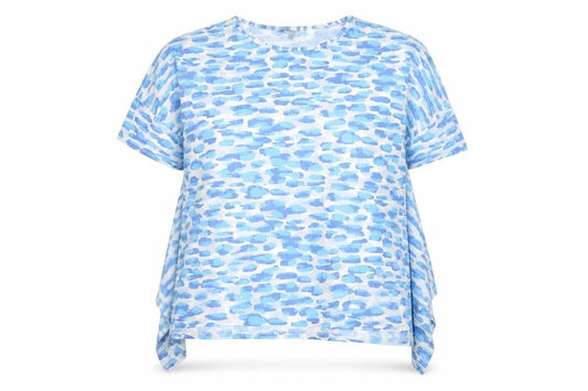 Womens UK Size XL Bonmarché Blue Basic T-Shirt