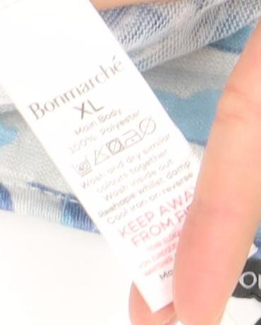 Bonmarché Women’s Blue Linen Short Sleeve Relaxed Fit T-Shirt XL