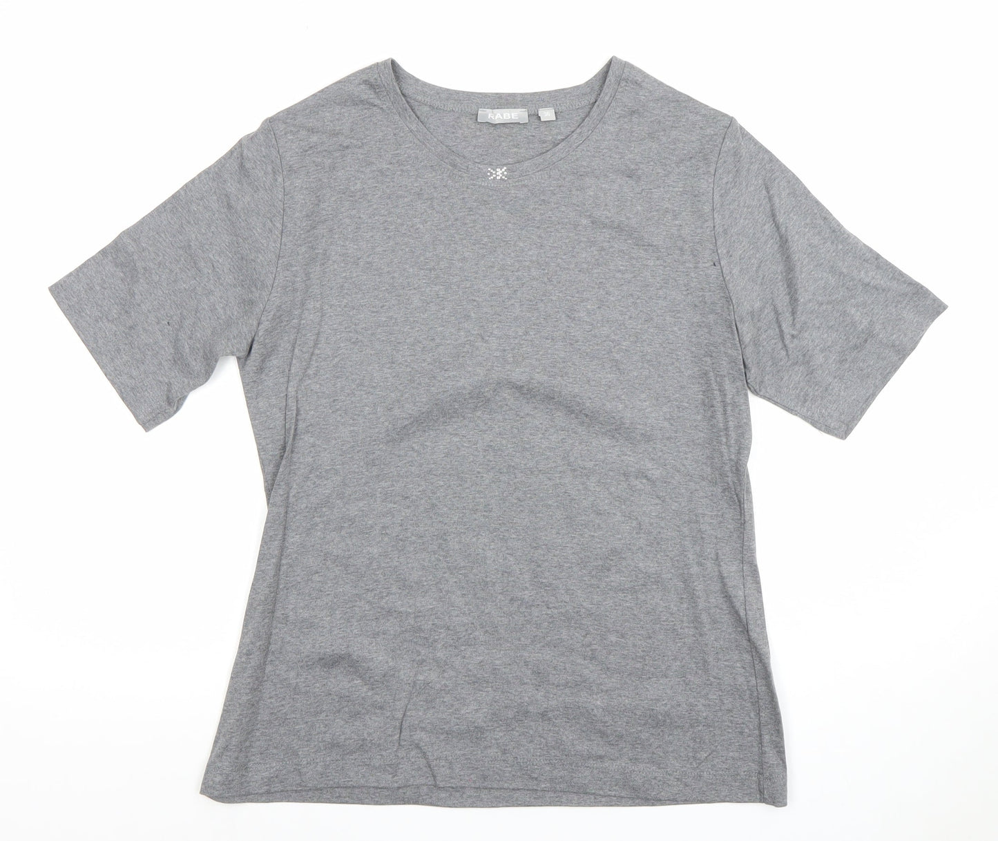 Womens UK Size 8 Rabe Grey Basic T-Shirt