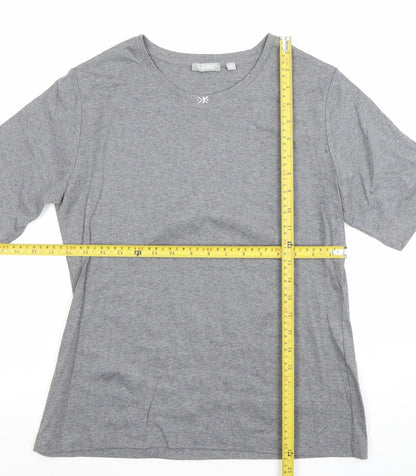 Womens UK Size 8 Rabe Grey Basic T-Shirt