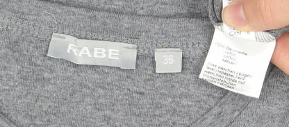 Womens UK Size 8 Rabe Grey Basic T-Shirt