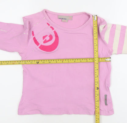 Girls UK Size S Duck and Cover Pink Basic T-Shirt