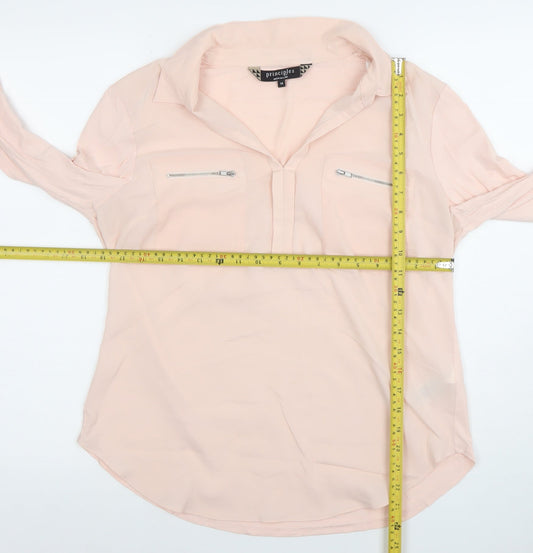 Womens UK Size 14 Principles by Ben de Lisi Pink Basic Blouse