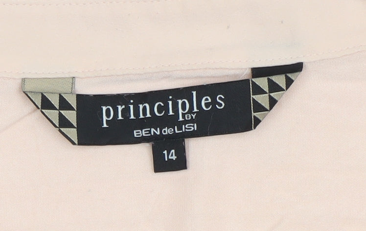 Womens UK Size 14 Principles by Ben de Lisi Pink Basic Blouse