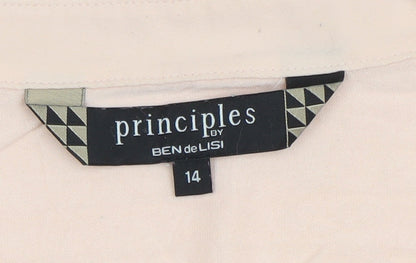 Womens UK Size 14 Principles by Ben de Lisi Pink Basic Blouse