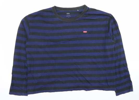 Womens UK Size L Levi's Blue Basic T-Shirt