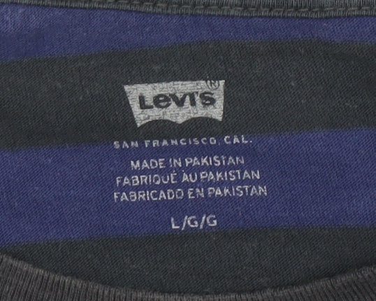 Womens UK Size L Levi's Blue Basic T-Shirt
