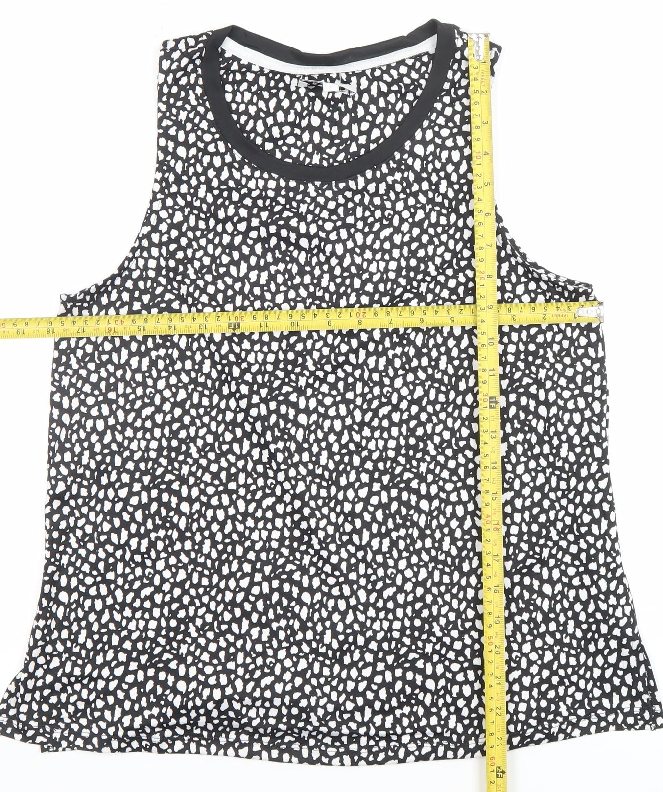 Womens UK Size S DKNY Black Basic Tank