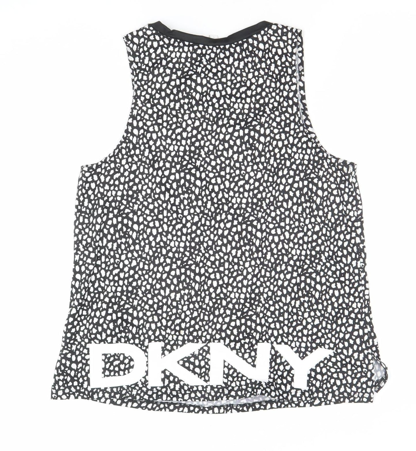 Womens UK Size S DKNY Black Basic Tank