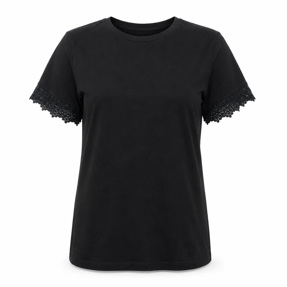Womens UK Size 14 JD Williams Black Basic T-Shirt